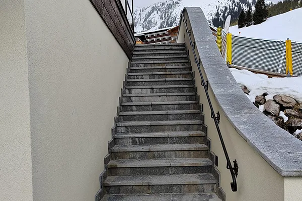 beheizbare Treppe